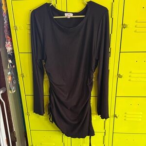 EARTHBOUND Black Ribbed Top